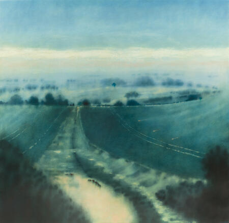 Watery furrows shine