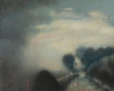 Trees crowding the track