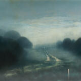 Dawn holding off the sky