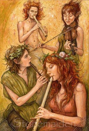 KIng Of The Faeries  ~ ( The Four Of Wands )