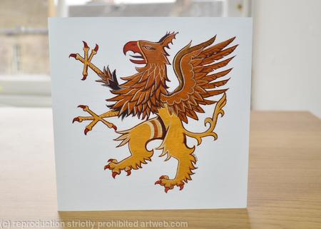 Griffin greetings card