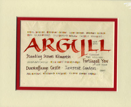 Argyll calligraphy 