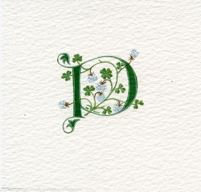 Initial P with white clover