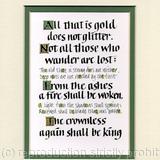 Tolkien print Lord of the Rings print Calligraphy print