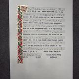 Illuminated Salve Regina for Joseph John Morrow, Lord Lyon King of Arms