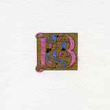 Illuminated letter B