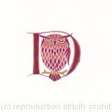 Owl letter D