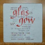 Calligraphy Tablemat Placemat Glasgow design