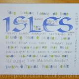 Calligraphy Placemat Tablemat Isles of Scotland print