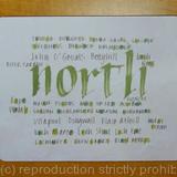 Calligraphy Tablemat Placemat North of Scotland print