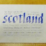 Calligraphy Tablemat Placemat Scotland print