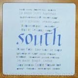 Calligraphy tablemats placemats South of Scotland print