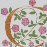 Gold letter with pink heraldic roses Pearl Wedding Anniversary Gift