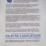 Presentation Scroll for The Most Reverend Leo Cushley, Archbishop and Metropolitan of St Andrews and Edinburgh, on his acceptance of Patronage of the St Andrew Camerata Choir, Edinburgh. 