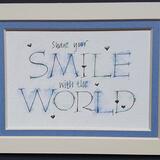 Share your Smile giclee print with Palladium leaf.