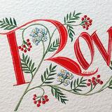 Rowan in red with leaves and berries