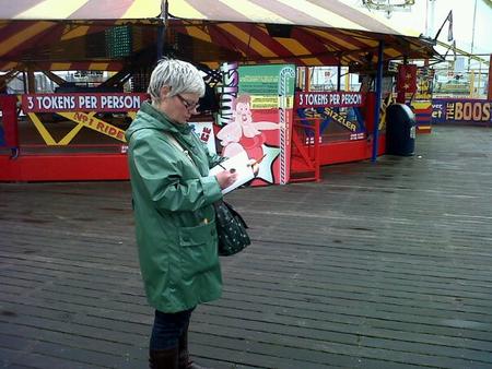 Sketchcrawl on Brighton Pier