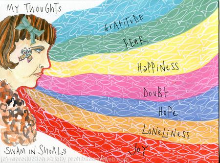 My thoughts swam in shoals