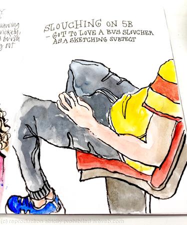 Slouching on the bus