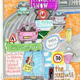 Driving to Olympia, London