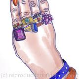 She liked to wear all her rings everyday