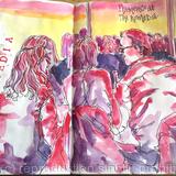 Drawing flamenco night at Brighton Festival 2018