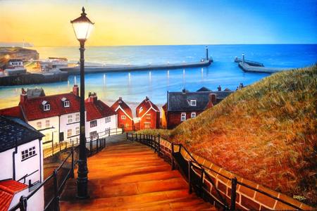 Whitby Church Steps View (step 110)