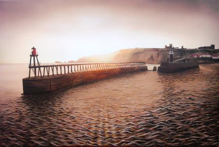 Whitby East Pier sunrise