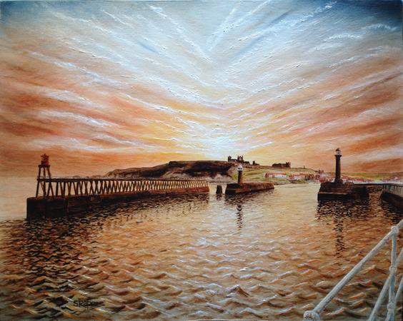 West Pier Winter Sun (Whitby)