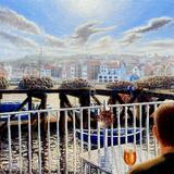 The Fleece beer terrace view (Whitby)