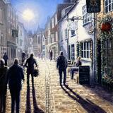 Walking into the Church Street sunlight.