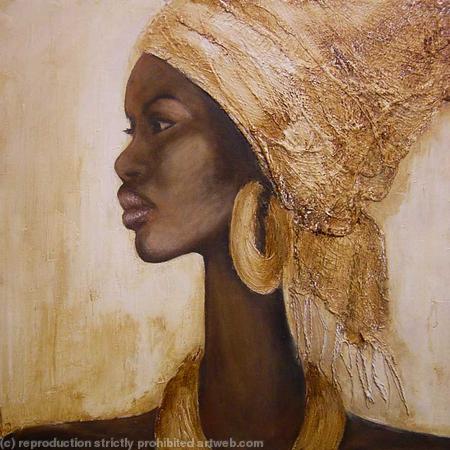 african woman with headscarf