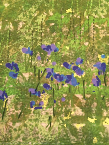 Detail-'Meadow' canvas