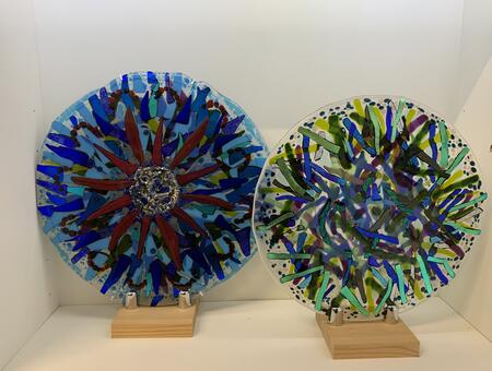 Fused Glass Plates, Hanwell Arts