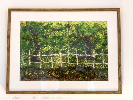 Summer Oaks, mounted, framed photograph