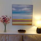 'Norfolk' in white floating frame