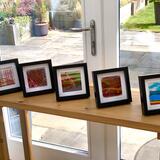 Small Glass Tiles in Box Frames