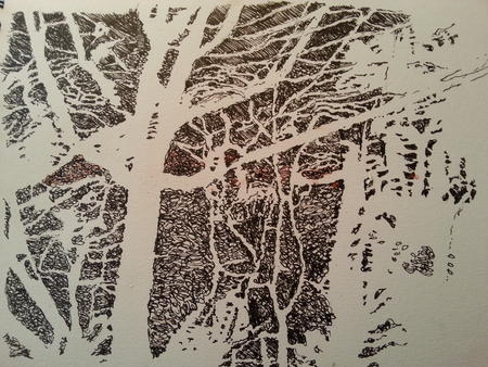 Rushing Past Trees at Night