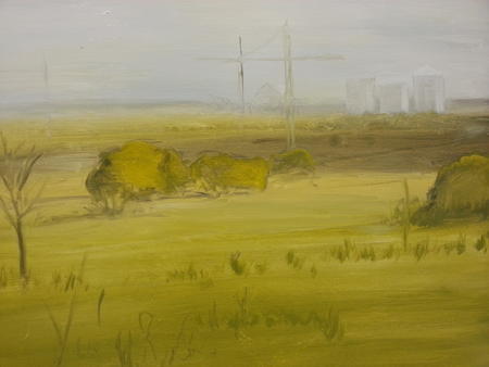 Canary Wharf from Walthamstow Marshes