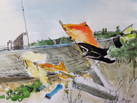 Beached boat, Sizewell