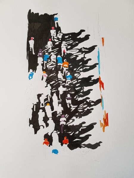 Long shadows: Tour de France 2020