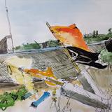 Beached boat, Sizewell