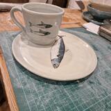 Mackerel plate and mug