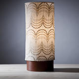 retro brown lace 5' table lamp