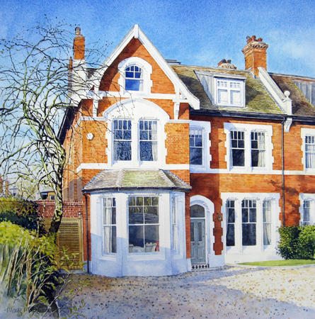 House portrait, Alleyn Park, West Dulwich