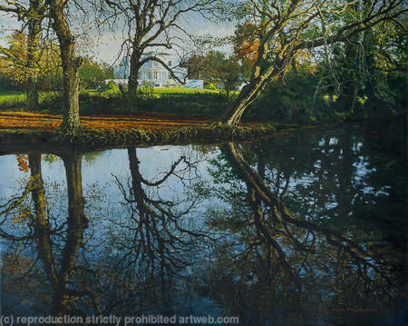 Autumn-reflections. Belair Park,West Dulwich