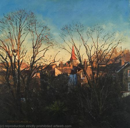 Evening light over East Dulwich