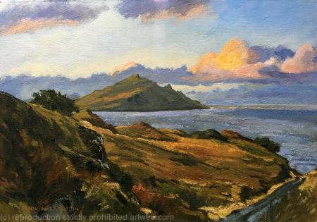 Evening light towards Raasay. Isle of Skye