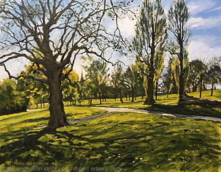 Spring morning, Brockwell Park