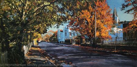 Autumn morning light. Dulwich Picture Gallery